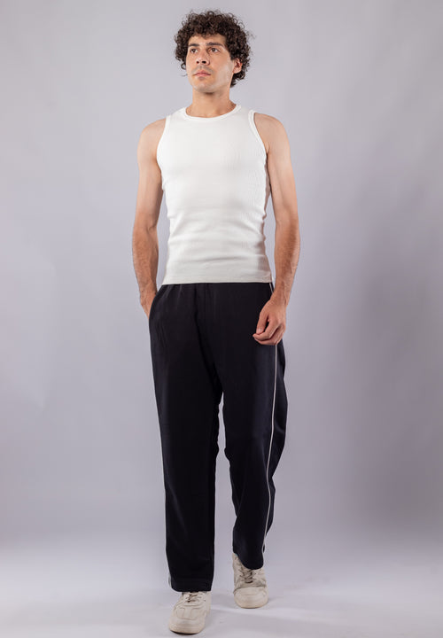 Strip pants Black (Regular Fit)