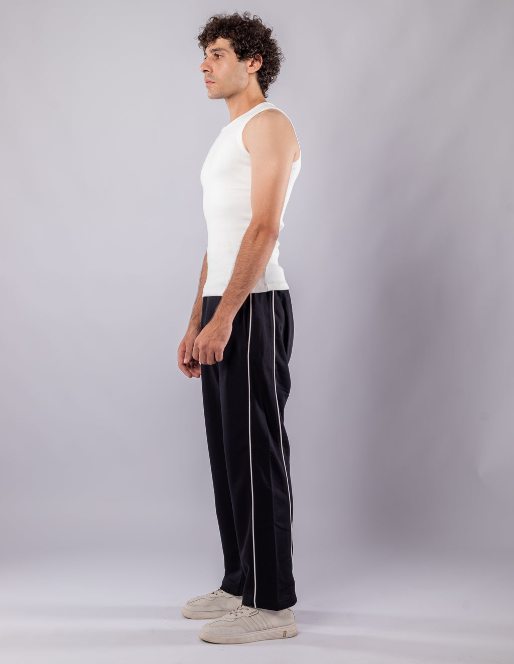Strip pants Black (Regular Fit)