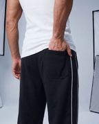 Strip pants Black (Regular Fit)
